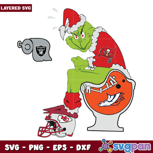 Grinch Buccaneers svg, christmas cookies svg, grinch design svg