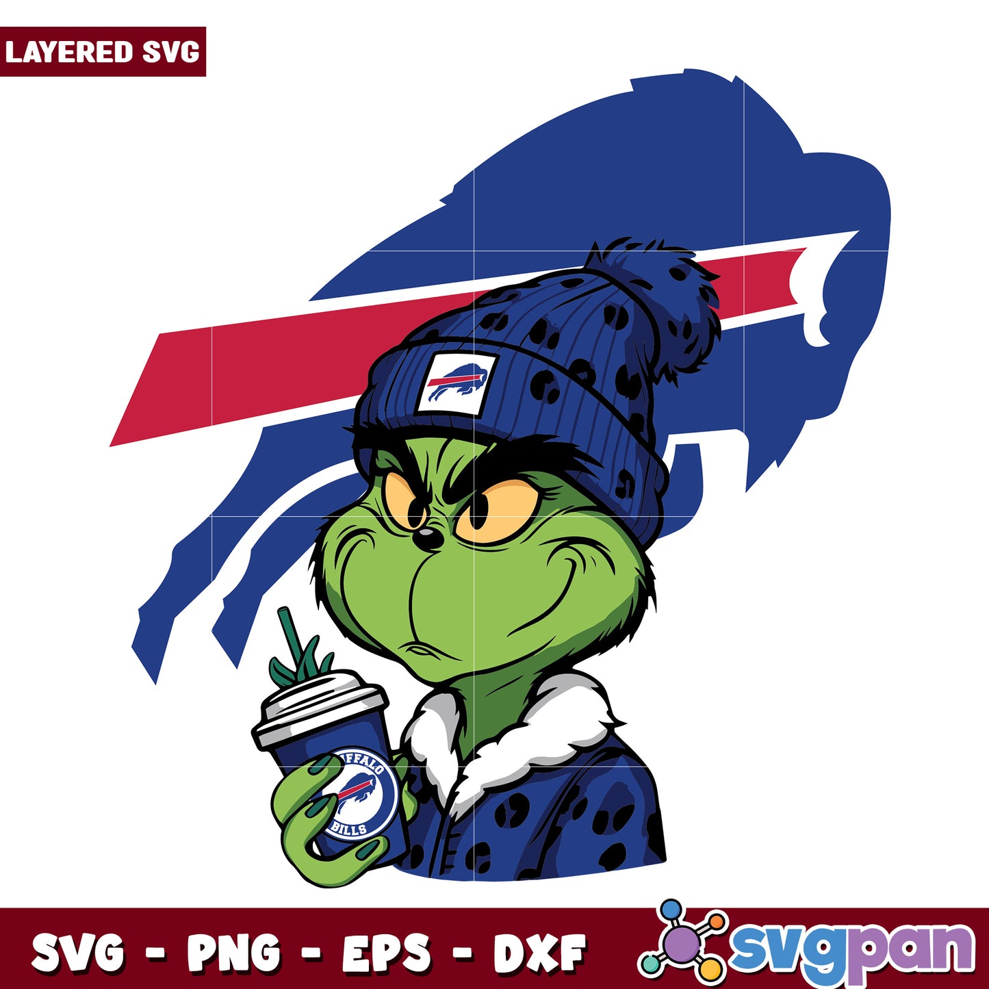 Grinch Buffalo Bills svg, christmas cookies svg, grinch design svg