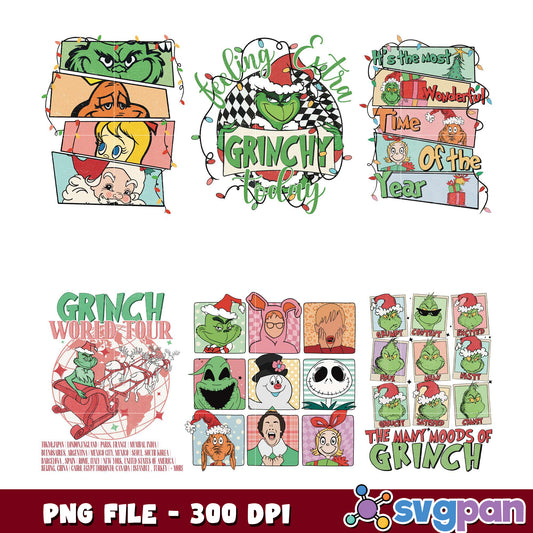 Grinch Bundle PNG Extra Fun for Holiday Season