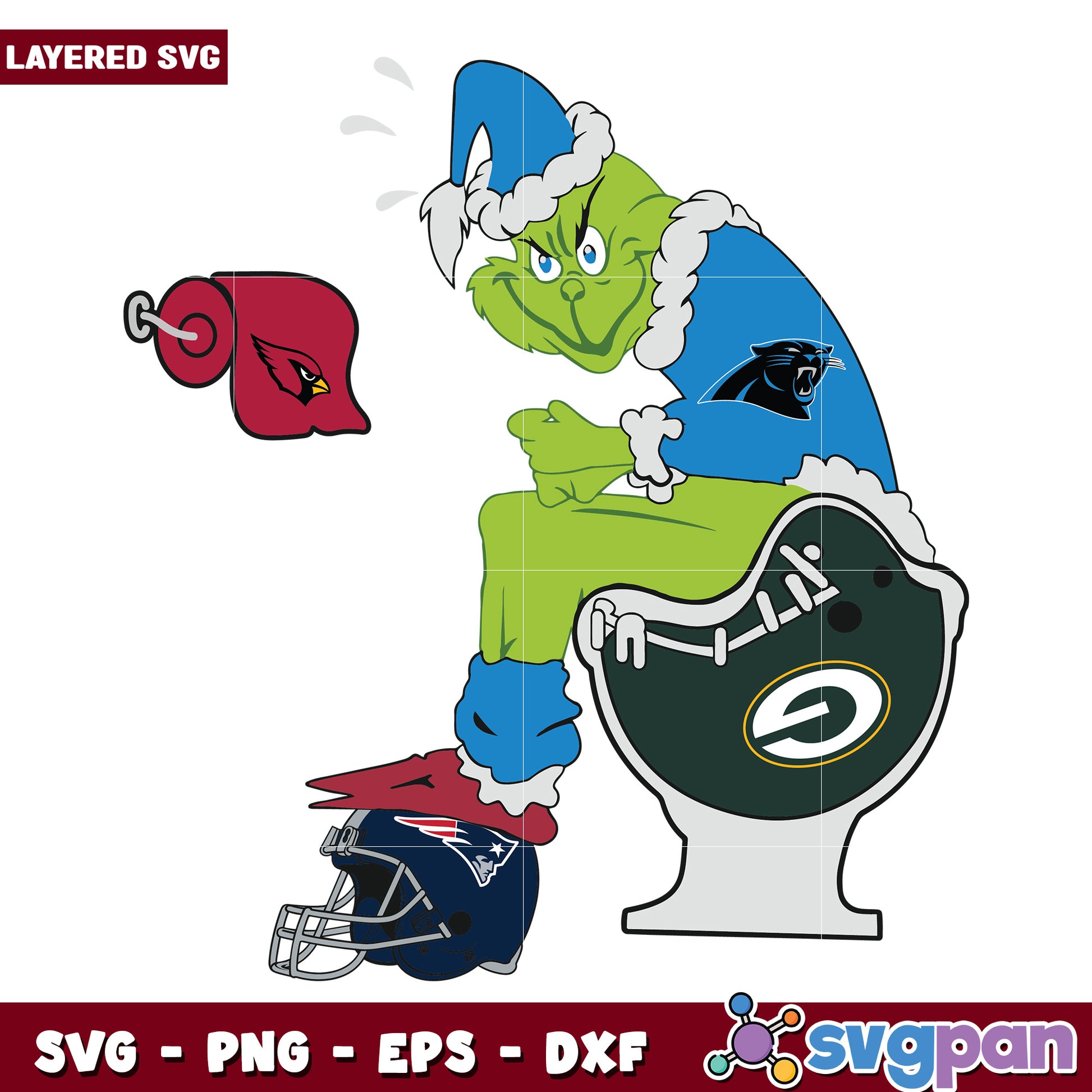 Grinch Carolina Panthers svg, christmas cookies svg, grinch design svg