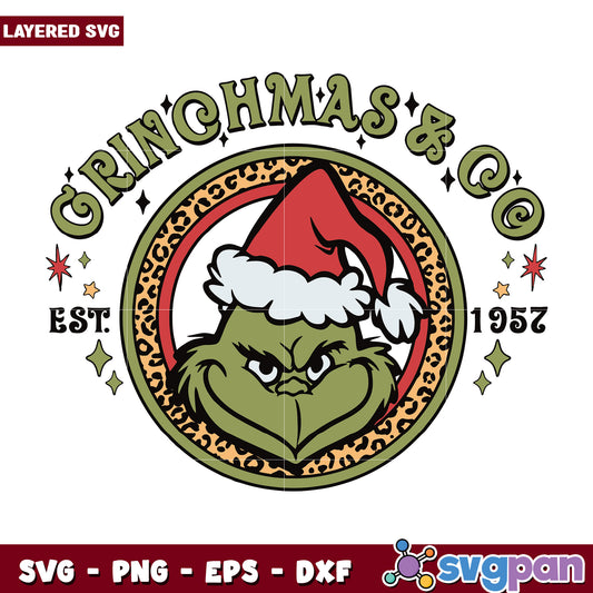 Grinch Christmas And Co 1957 svg, christmas cookies svg, grinch design svg