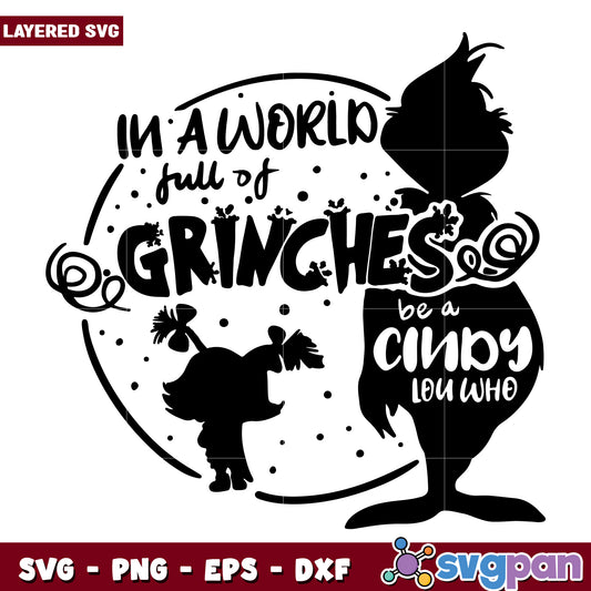 Grinch Cindy Lou svg, christmas cookies svg, grinch design svg