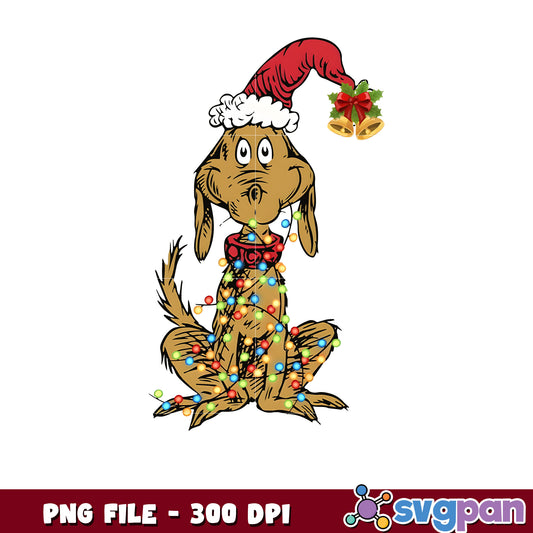 Grinch Dog Max Christmas Lights png, mr grinch png, christmas season png