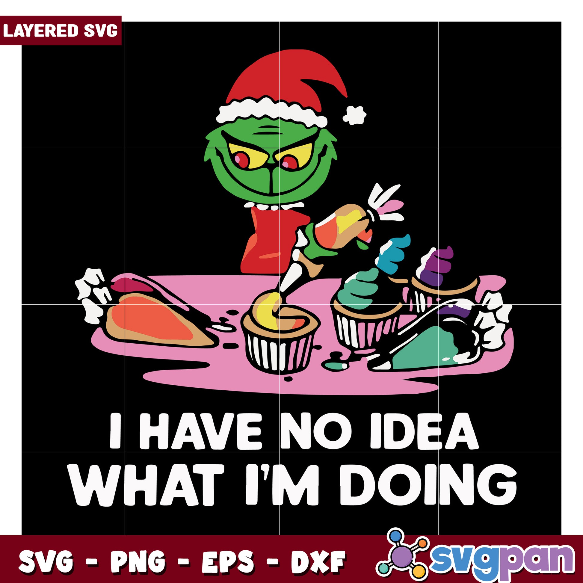 Grinch Holiday SVG Design, perfect for festive crafting fun