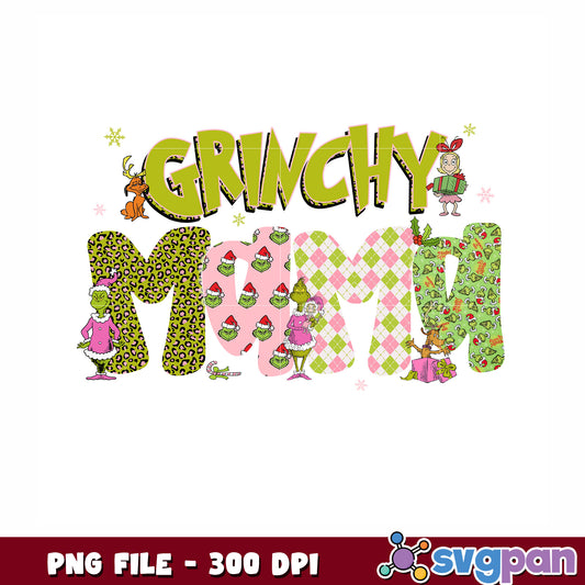 Grinch Mama png, merry christmnas png, christmas characters png