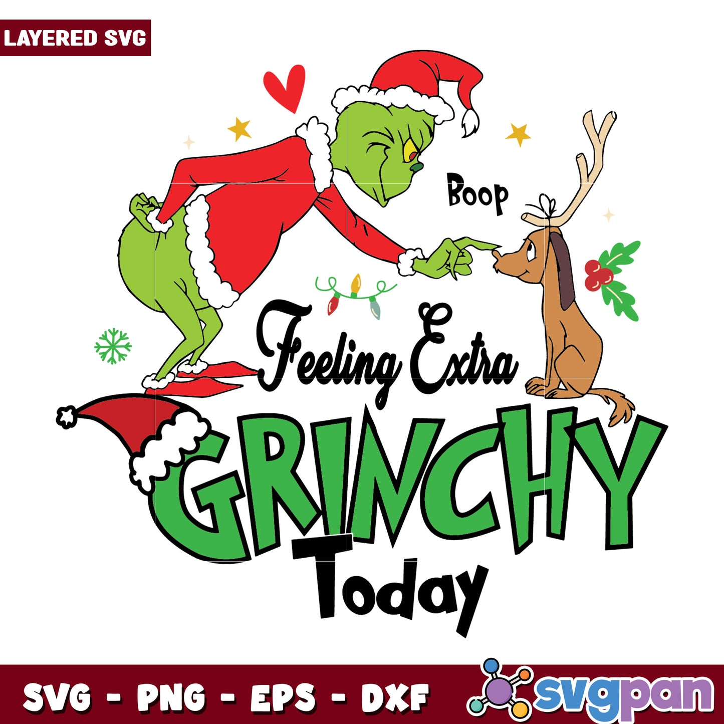 Grinch Max Feeling Extra Grinchy Today svg, christmas sotry svg, the grinch svg