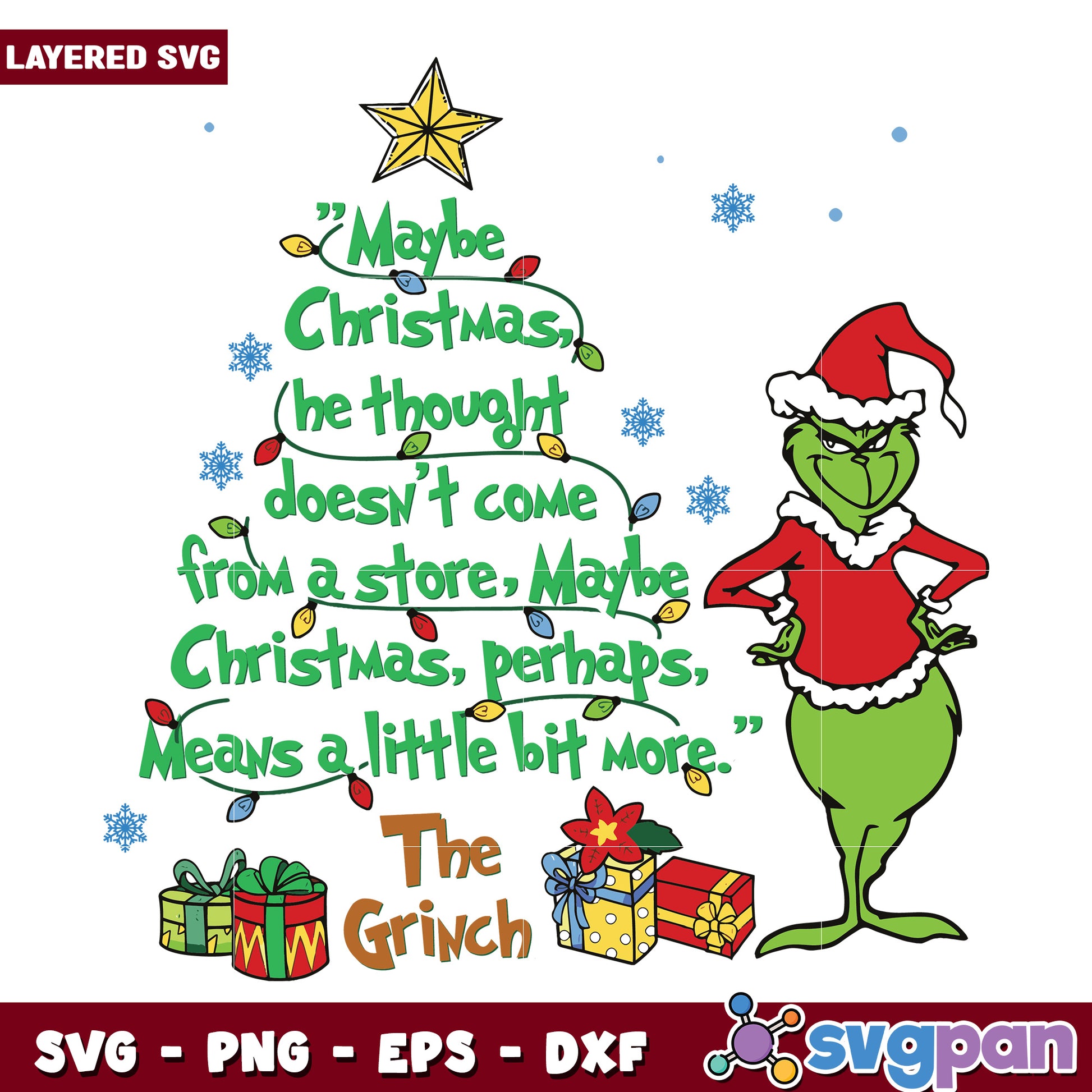 Grinch Means A Little Bit More svg, christmas sotry svg, the grinch svg