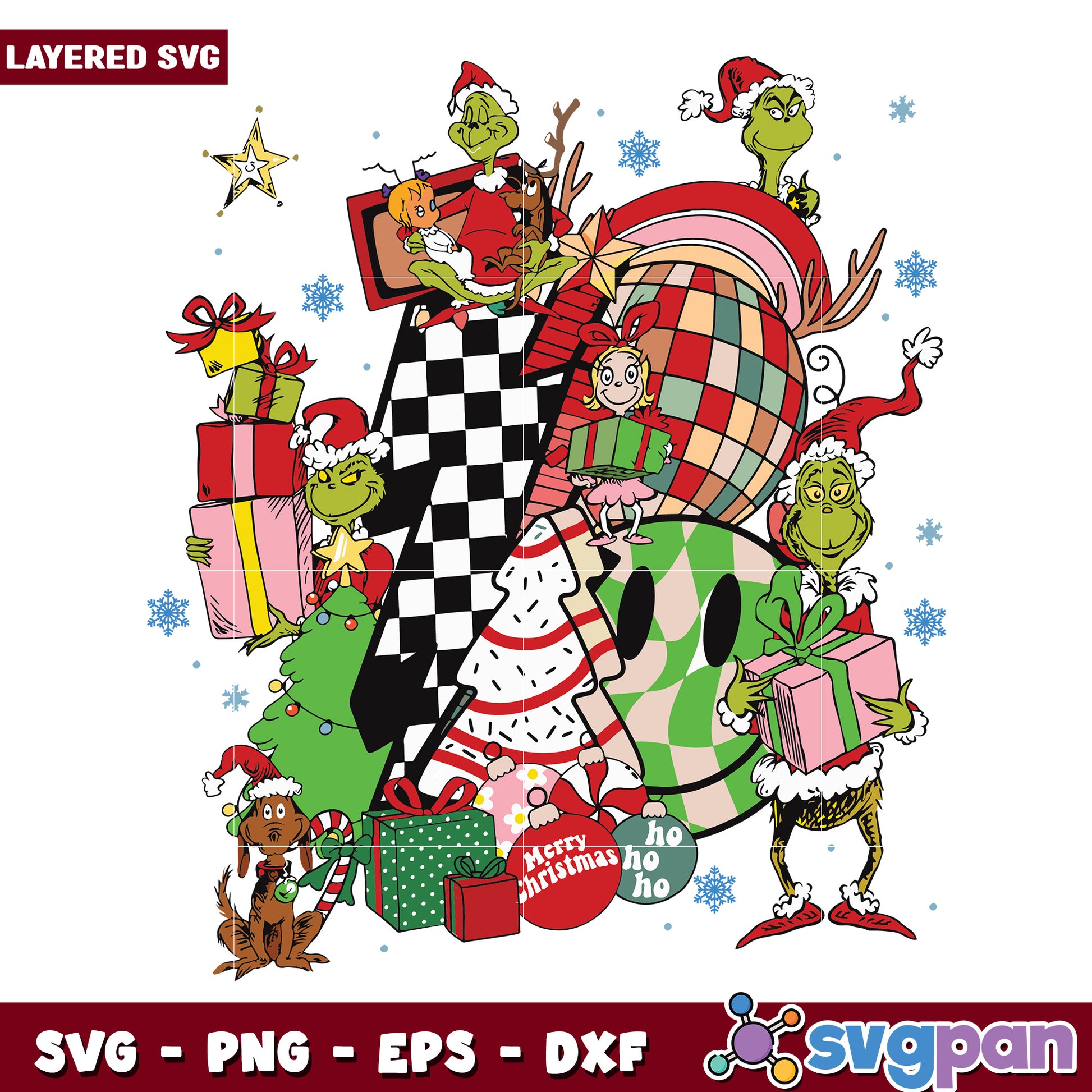 Grinch Merry Christmas Ho Ho Ho svg, christmas sotry svg, the grinch svg (1)