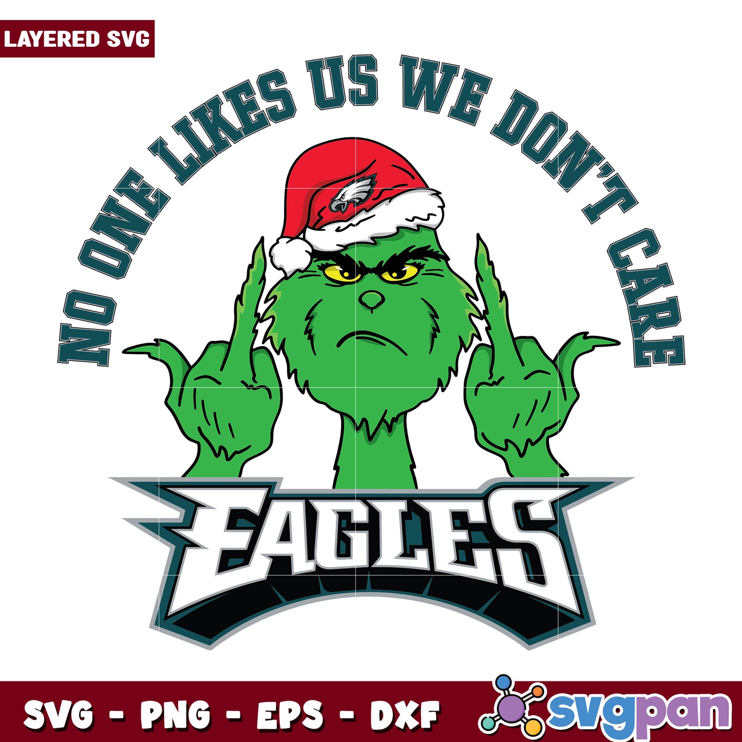 Grinch Midder Finger No One svg, christmas sotry svg, the grinch svg