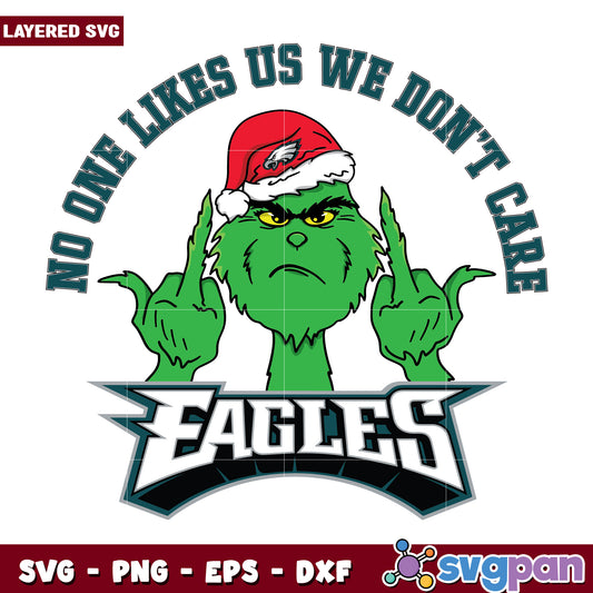 Grinch Midder Finger No One svg, christmas sotry svg, the grinch svg