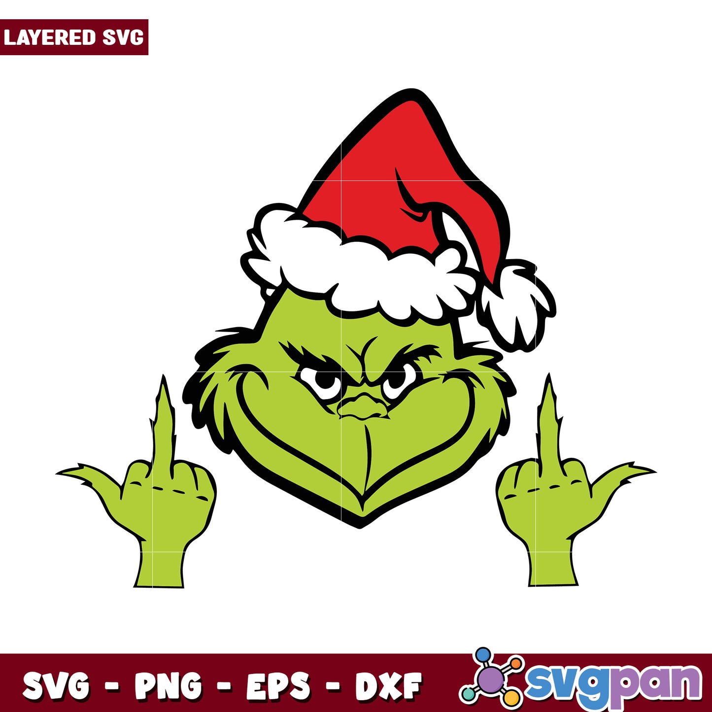 Grinch Middle Finger Funny Grinchmas svg, christmas sotry svg, the grinch svg