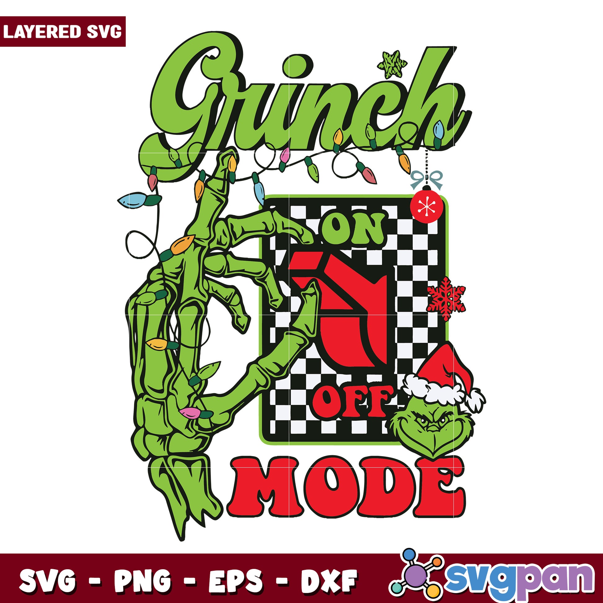 Grinch Mode On Retro Christmas svg, christmas sotry svg, the grinch svg