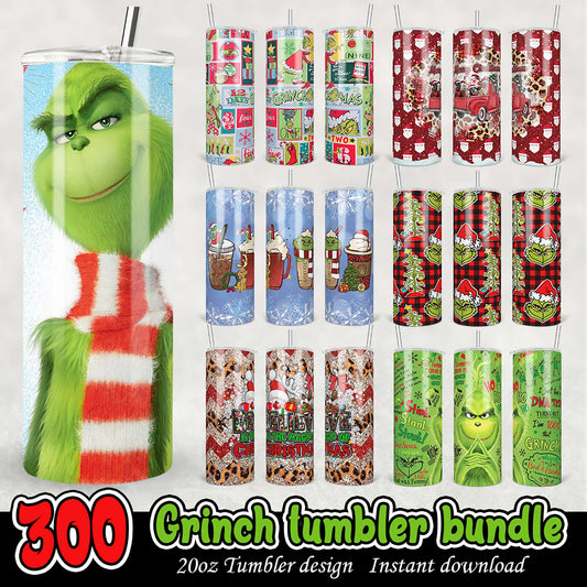 Grinch Tumbler Bundle 300 Designs