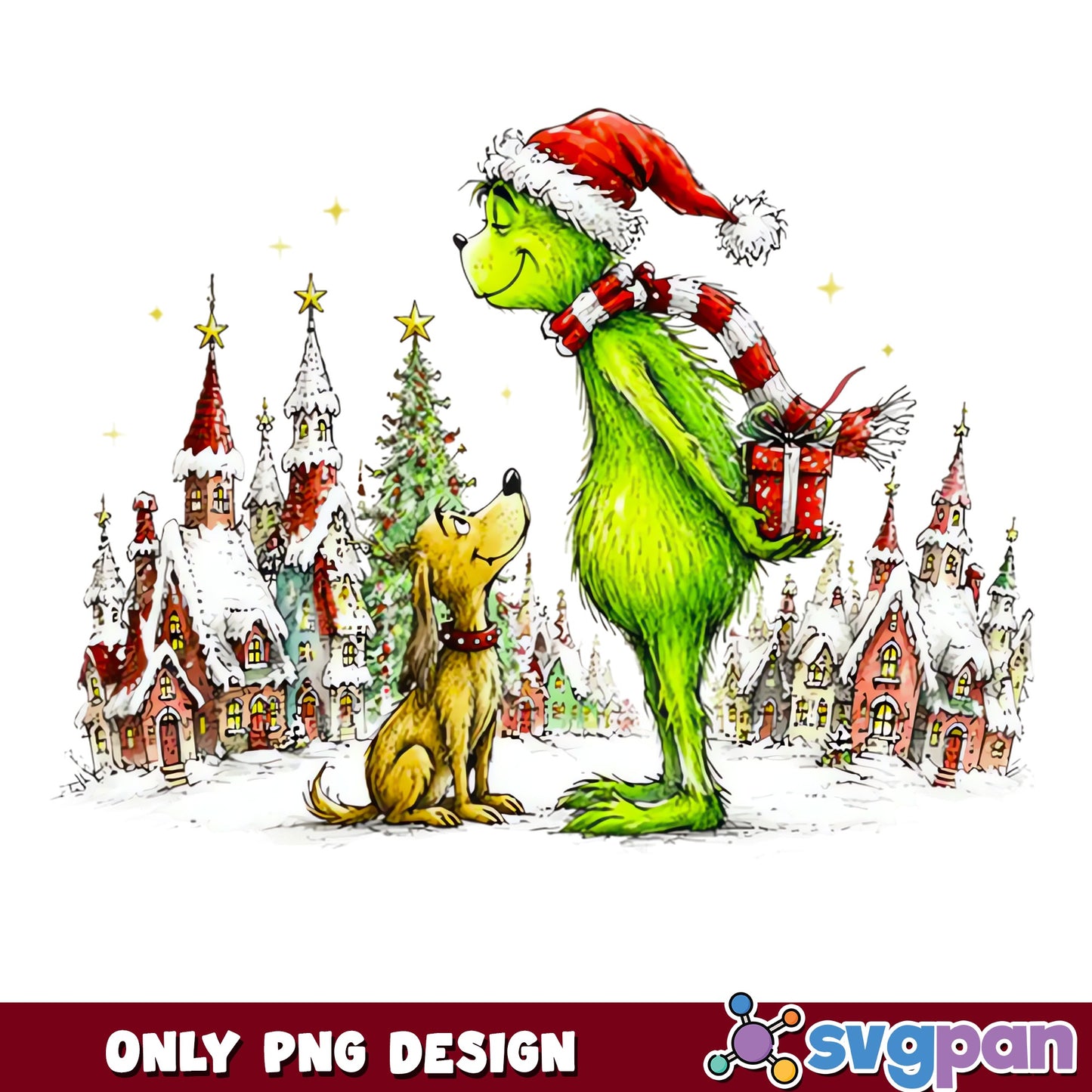Grinch And Max Christmas PNG, Whoville Christmas PNG, Holiday PNG