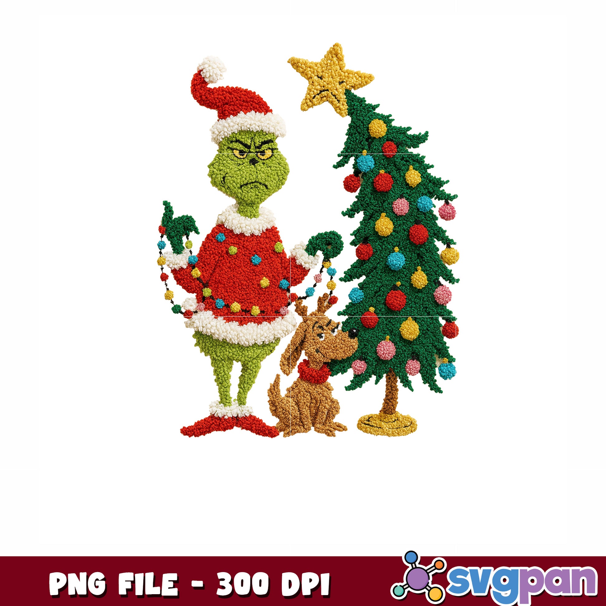 Grinch and christmas tree png, merry chirstmas png, christmas tree png