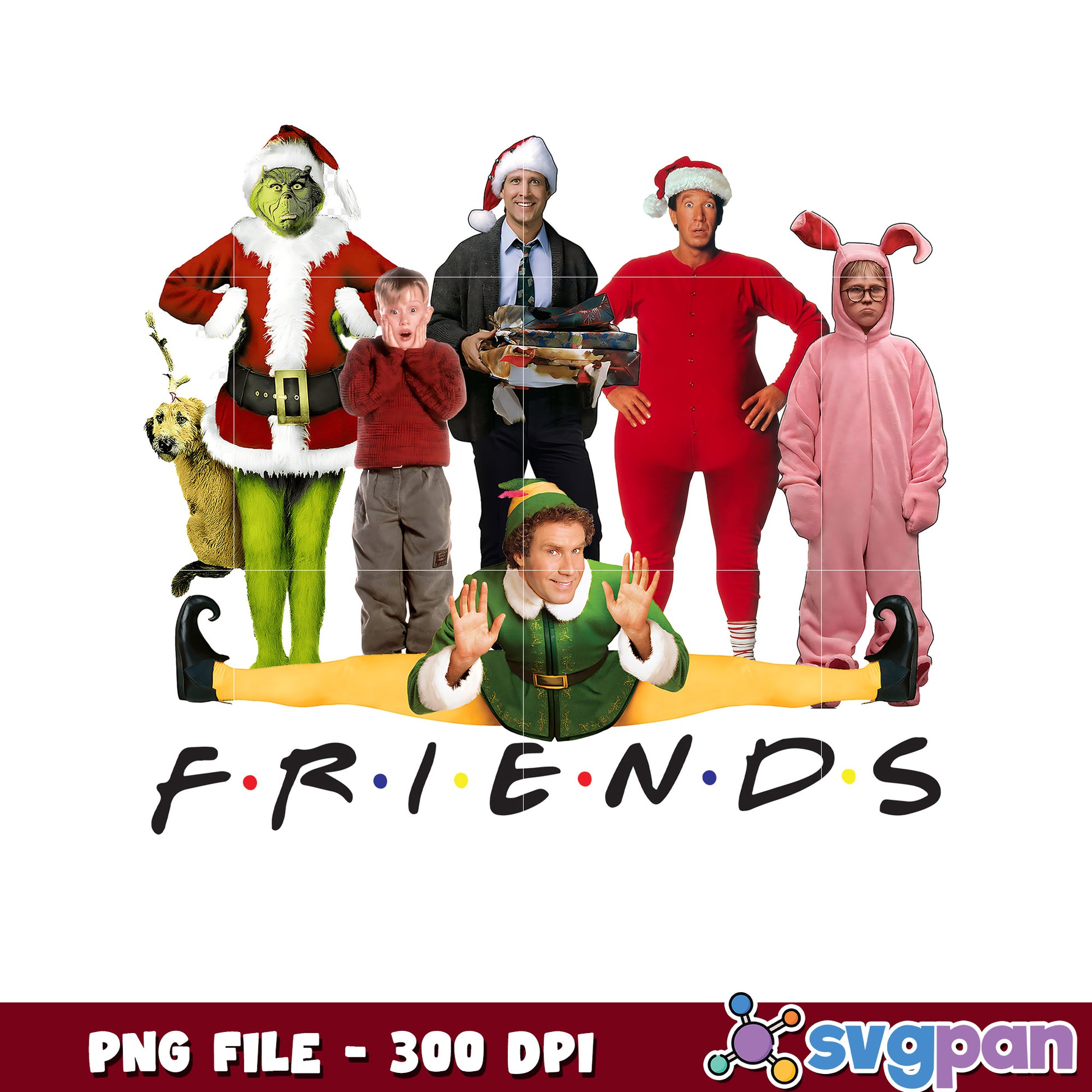 Grinch and friends png, spirit christmas​ png, christmas cards​ png