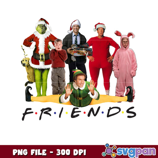 Grinch and friends png, spirit christmas​ png, christmas cards​ png
