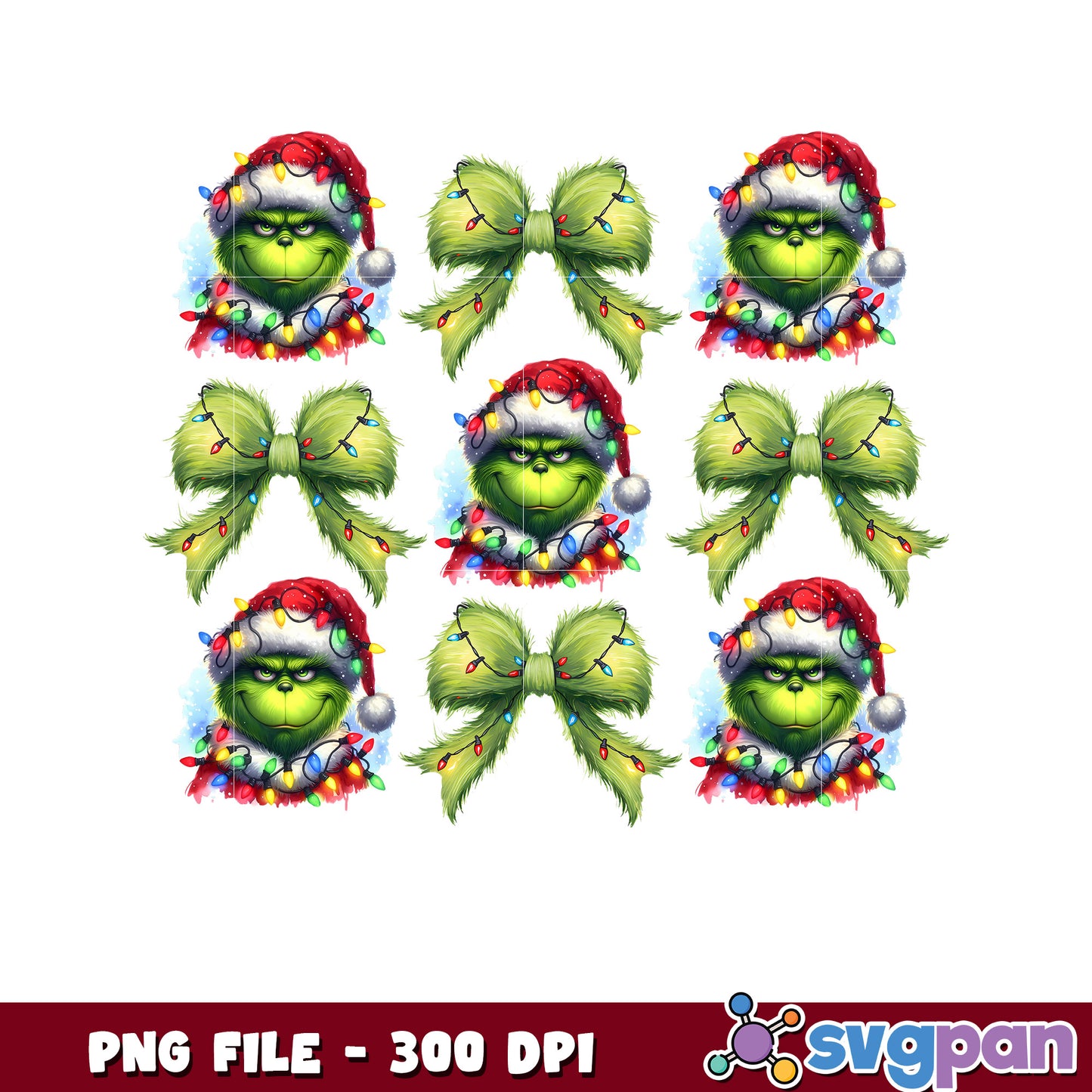 Grinch bowtie png, grinch clipart png, grinches​ ​png