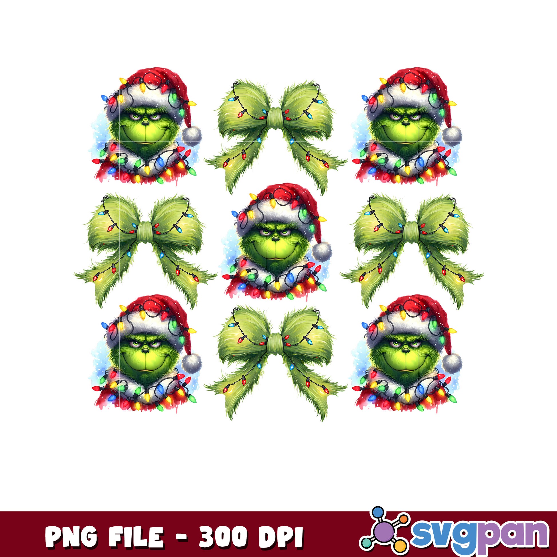 Grinch bowtie png, grinch clipart png, grinches​ ​png