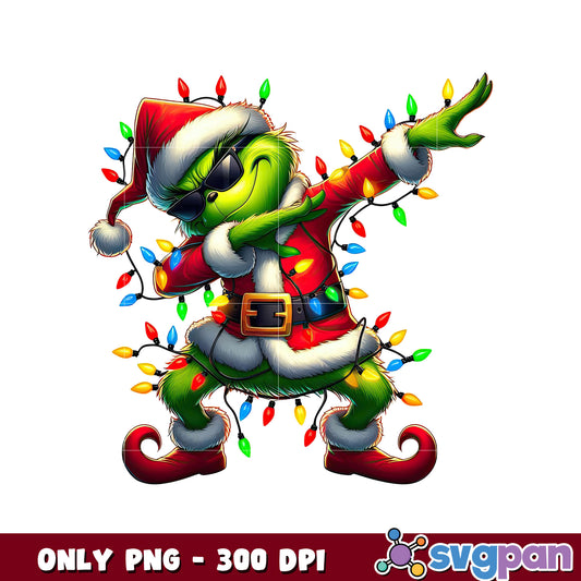 Grinch boy funny christmas lights png