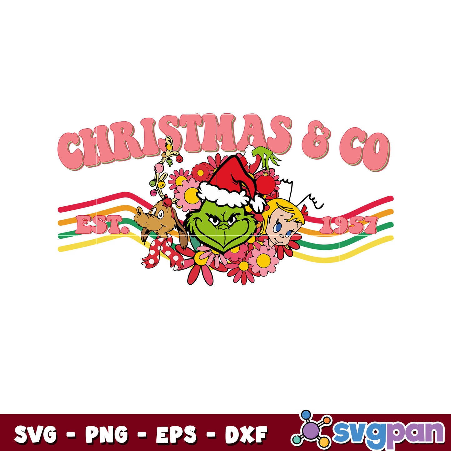 Grinch christmas and Co est 1957 svg