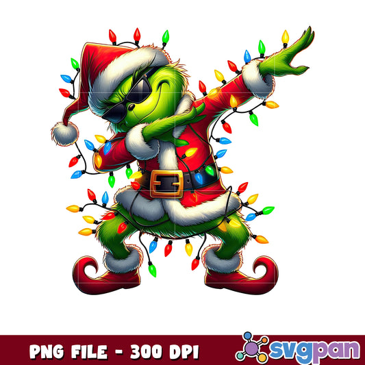 Grinch christmas design png, grinch pajamas​​ png, grinch tree​ png