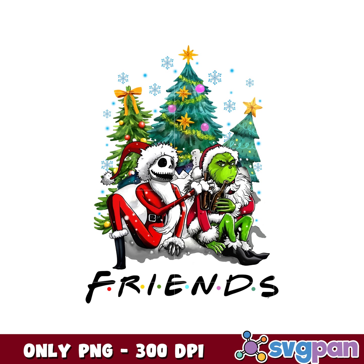 Grinch christmas friends png