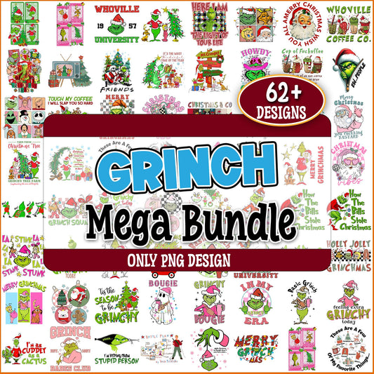 Grinch christmas image png bundle
