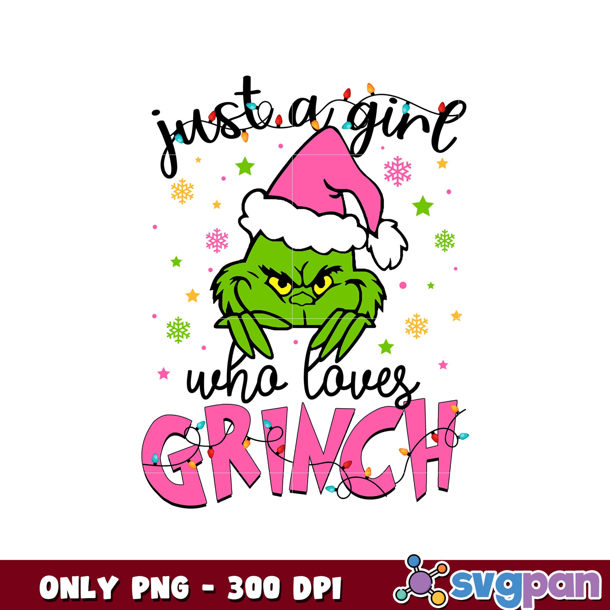 Grinch christmas just a gine who loves png