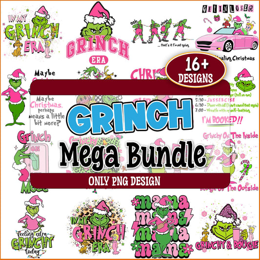 Grinch christmas png bundle