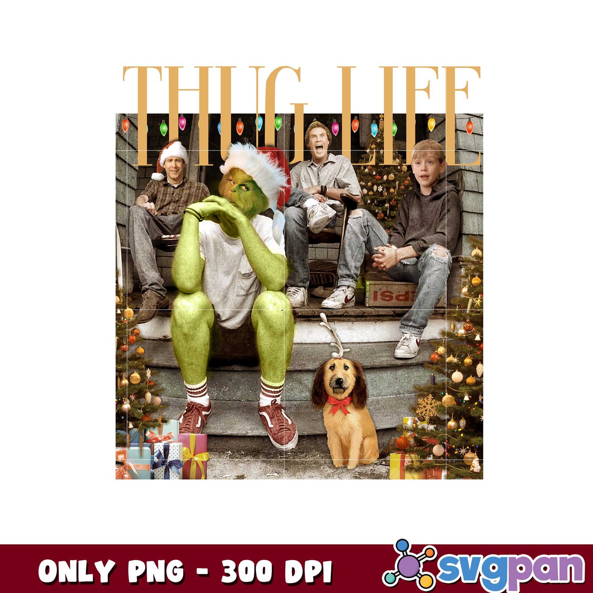 Grinch christmas thug life png