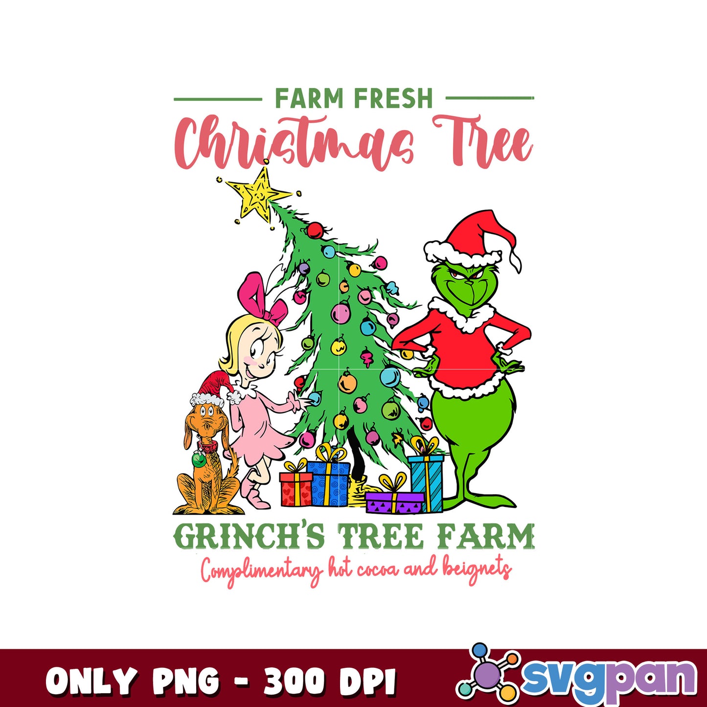 Grinch friends christmas tree png, grinch best friend png, grinch png