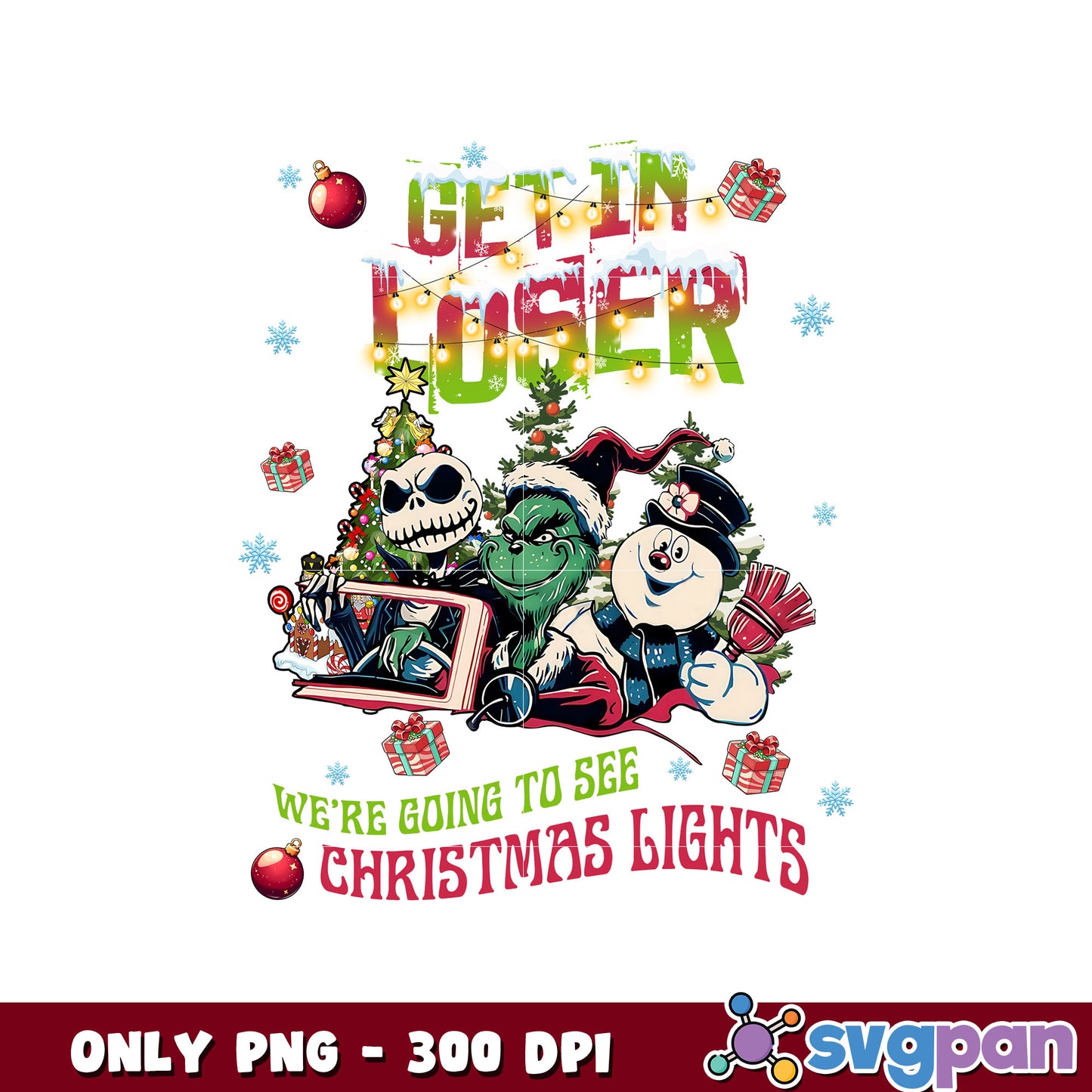 Grinch get in luser christmas png