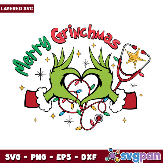 Grinch hreat svg, disney christmas svg, disney cartoon​ svg