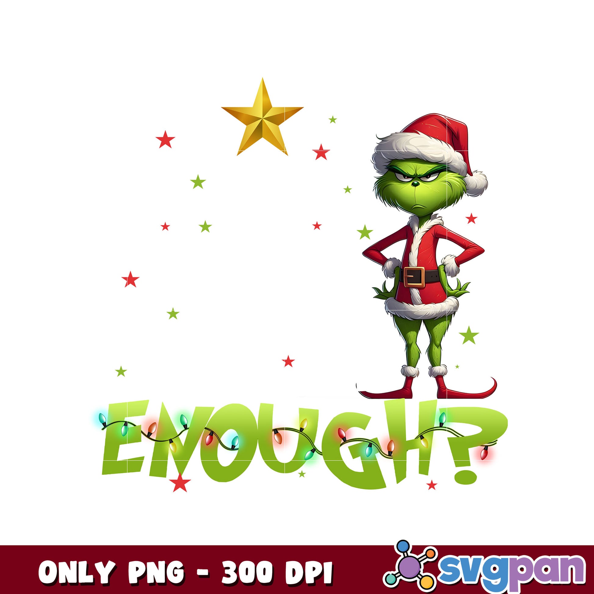 Grinch is this jolly enough design png