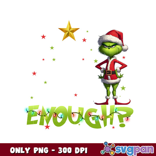 Grinch is this jolly enough design png