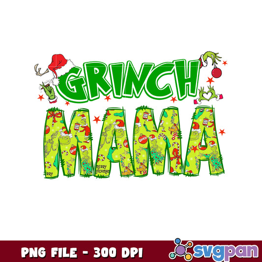 Grinch mama png, christmas png, grinch quotes ​png