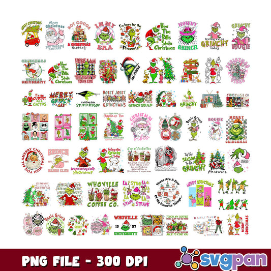 Grinchmas SVG Bundle PNG 300 DPI