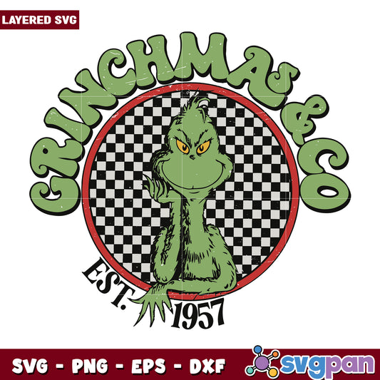 Grinchmas and co design svg, grinchy svg, christmas time svg