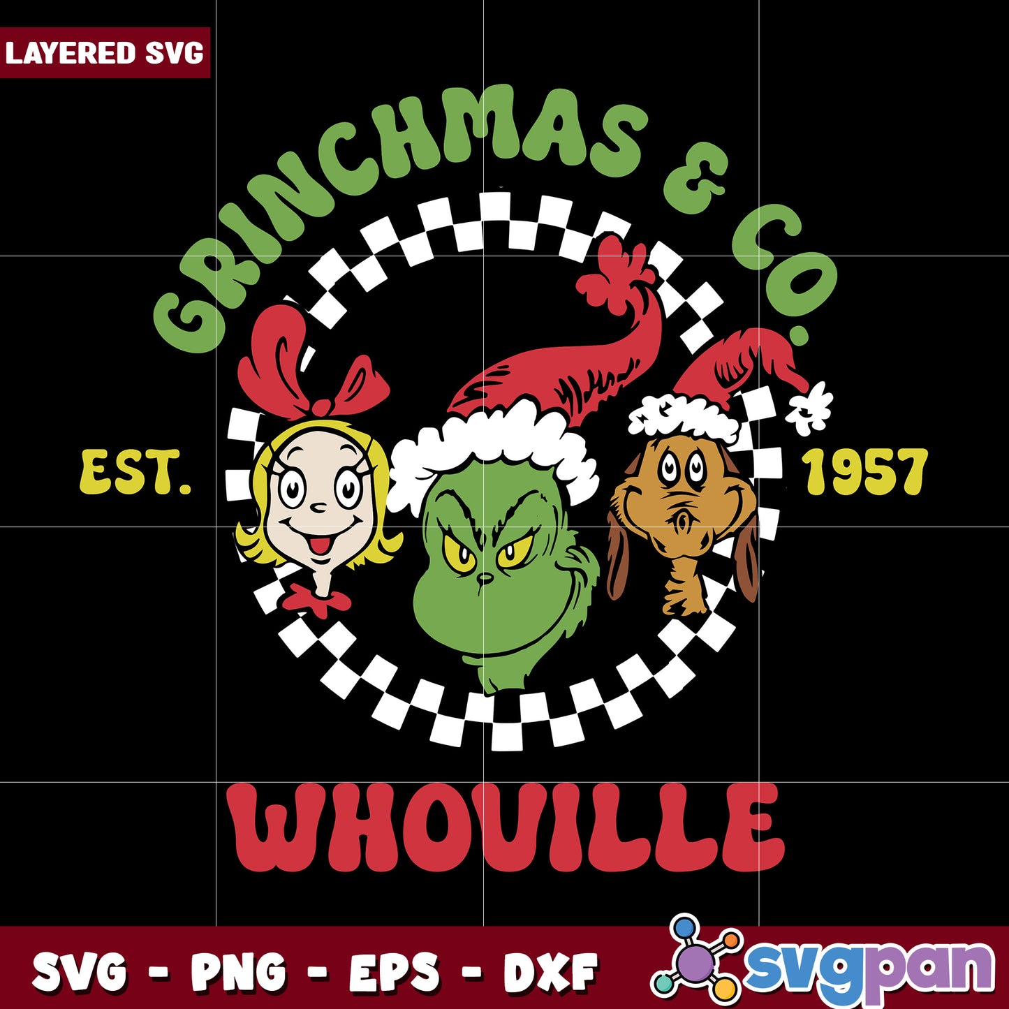Grinchmas and co svg, christmas svg, grinch svg