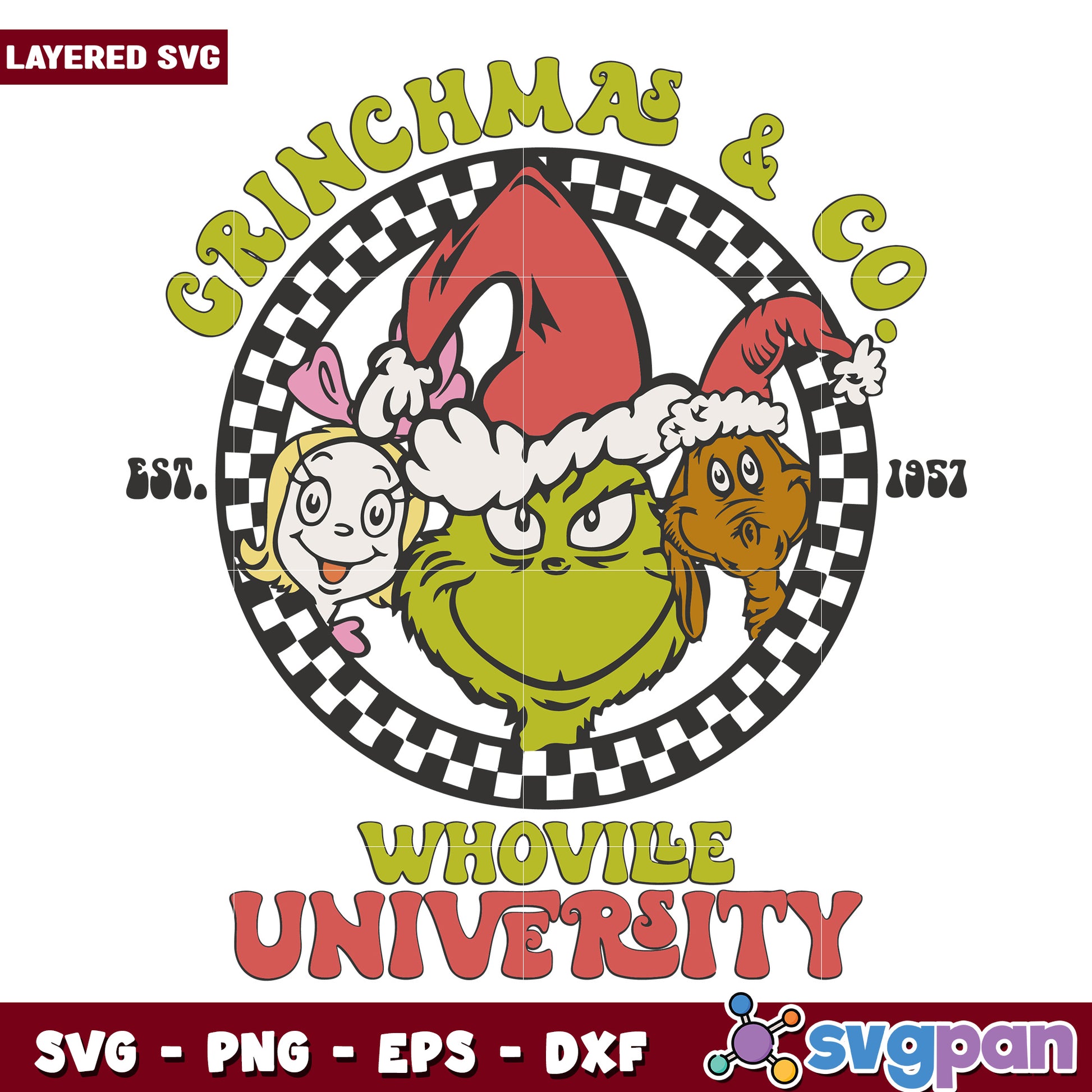 Grinch mas and co svg, the grinch svg, grinchmas svg