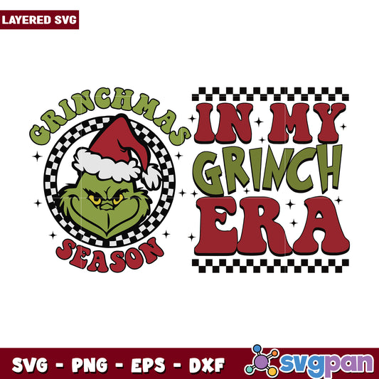 Grinchmas era svg, grinch clipart svg, christmas grinch svg