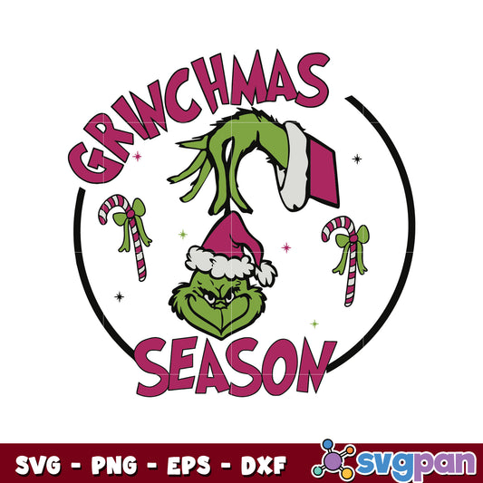 Grinchmas season logo desgin svg