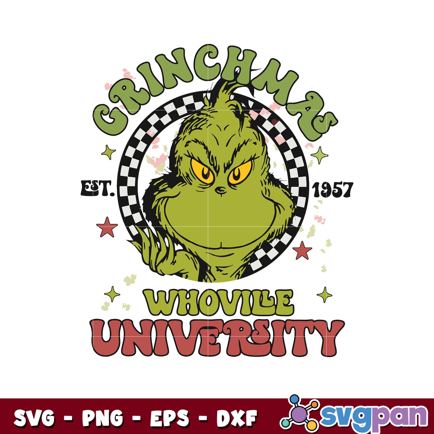 Grinchmas whoville university est 1957 svg