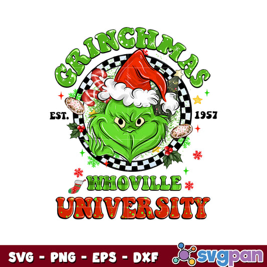 Grinchmas whoville university svg