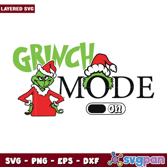 Grinch mode design svg, grinchmas svg, the grinch svg