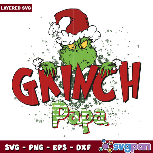 Grinch papa svg, grinchmas svg, the grinch svg