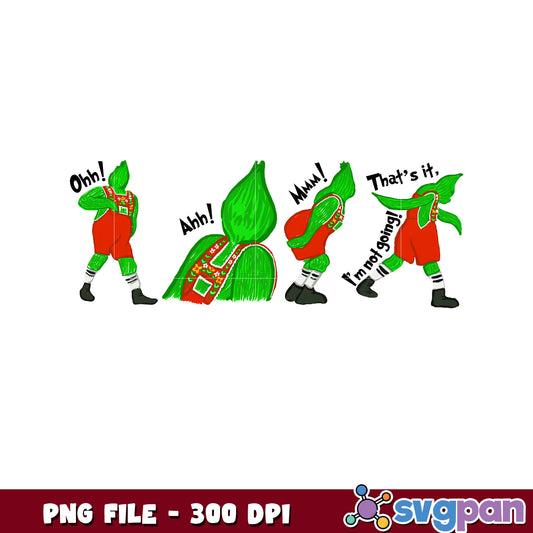Grinch playing sport png, baby grinch​ png, grinch face​ png