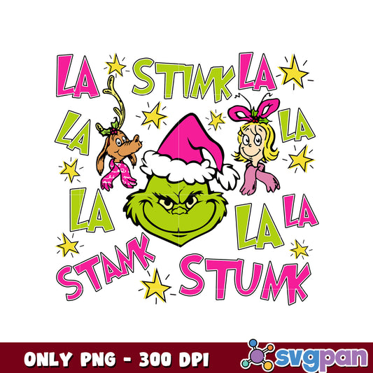 Grinch retro pink head christmas png, grinch pink png, grinch png