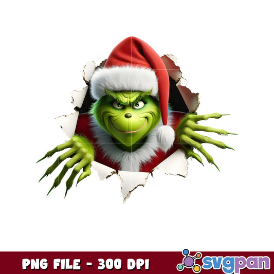 Grinch santa hat png, grinch clipart png, grinches​ ​png